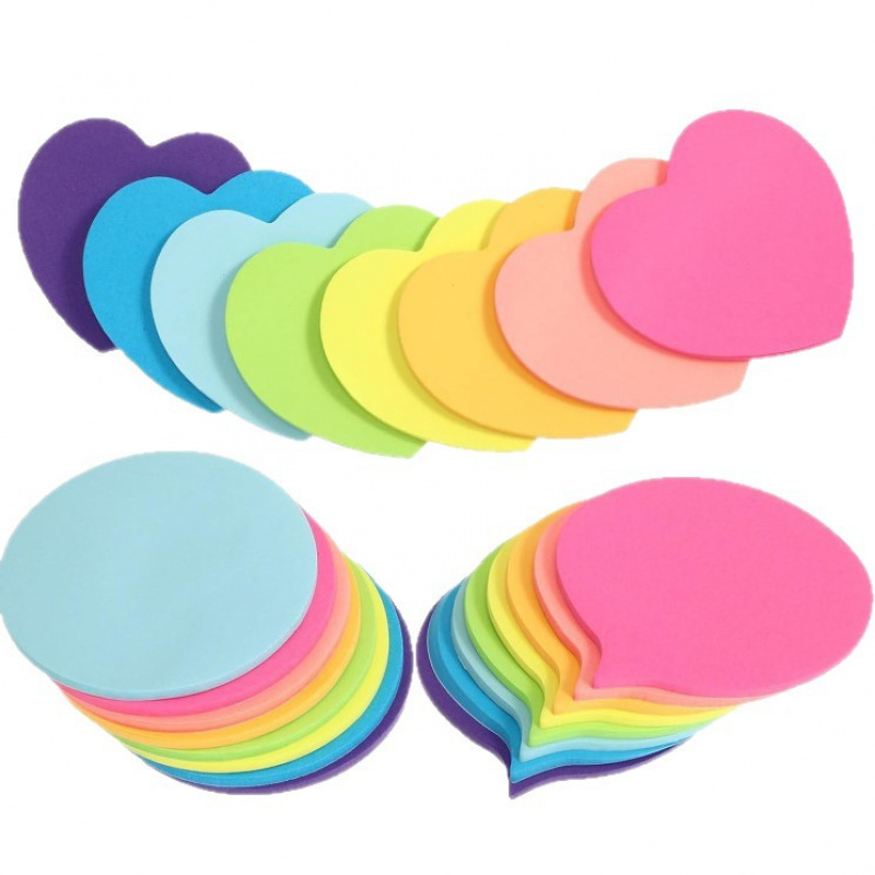 Total Stationery & Office Supply - 【3 Styles Heart Memo Pads】720 Sheets