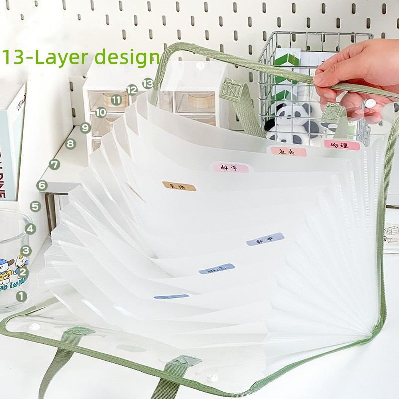 Is Stationery Office Supply - 13-Layer A4 File Folder Storage Organizer