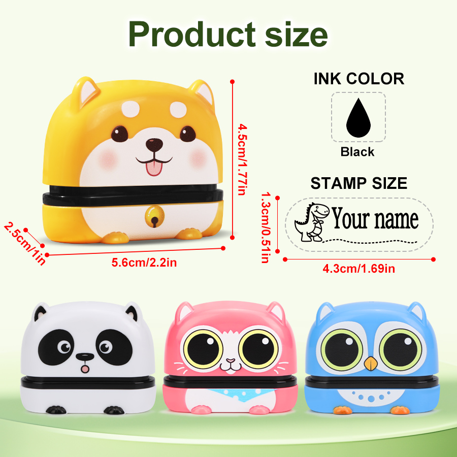 Custom Cute Name Stamp - Reusa - Self Inking Stamp 评论和价格