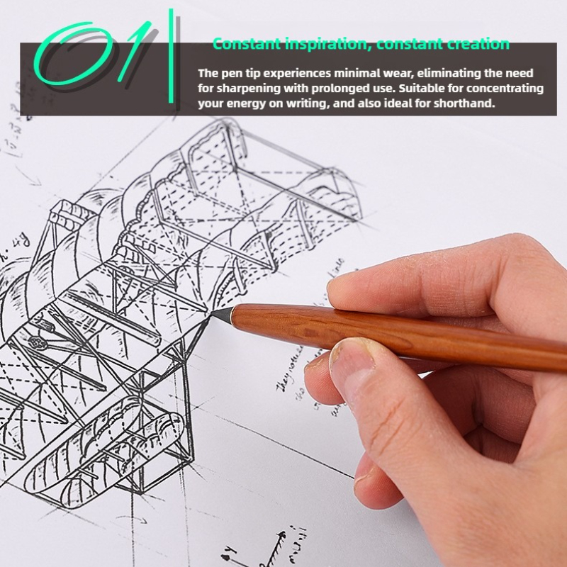 Wooden Eternal Pencil No Sharp - Is Stationery Office Supply 评论和价格