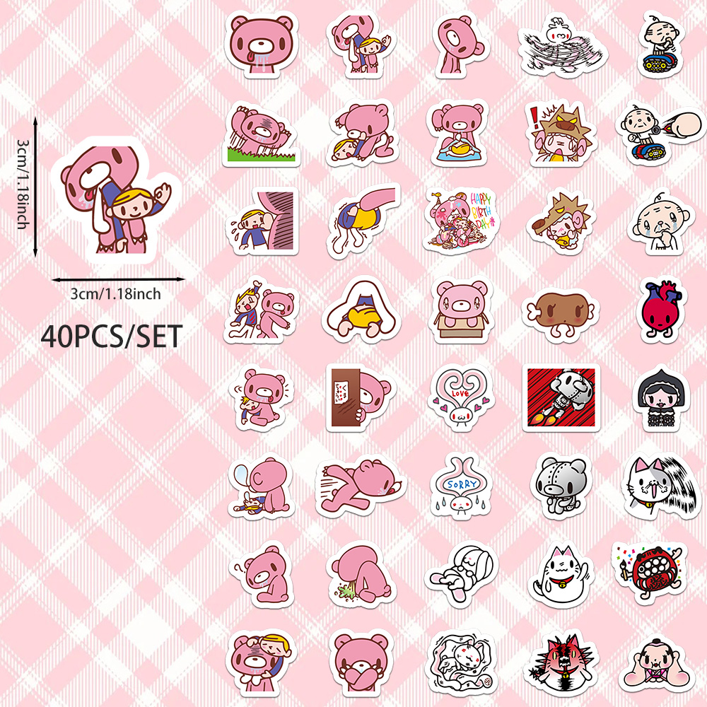 40pcs Cartoon Gloomy Bear & CH - Memo Pad Sticky 评论和价格
