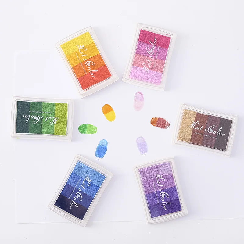1PCS 4 colors Inkpad Ink stamp - Self Inking Stamp 评论和价格