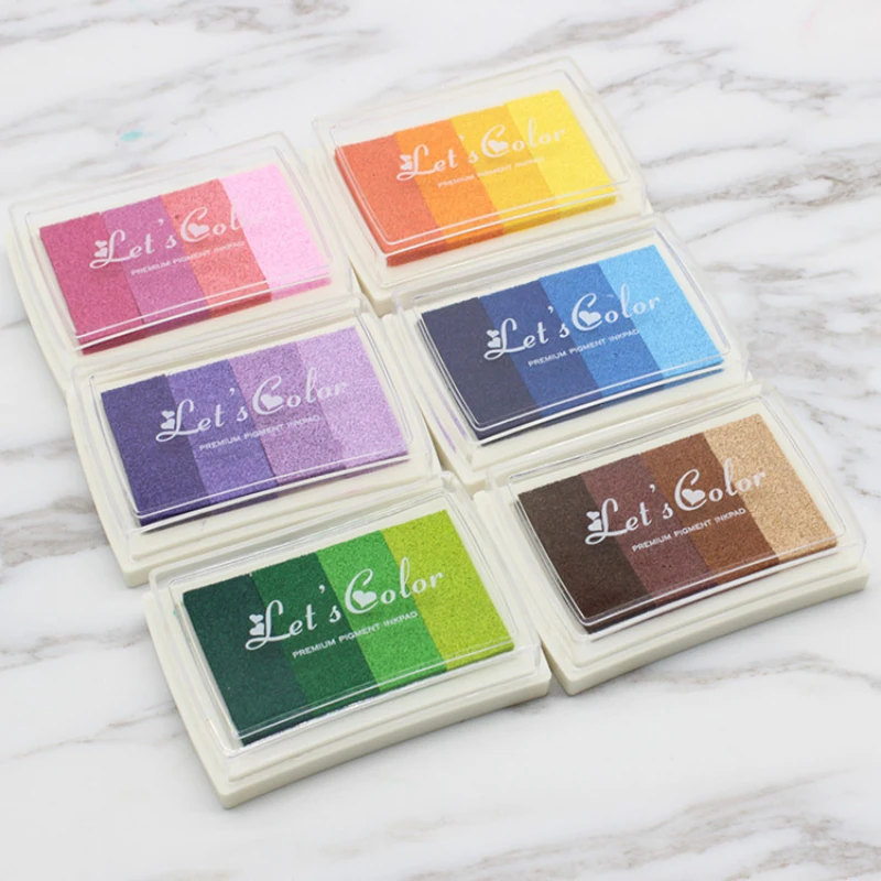 1PCS 4 colors Inkpad Ink stamp - Self Inking Stamp 评论和价格