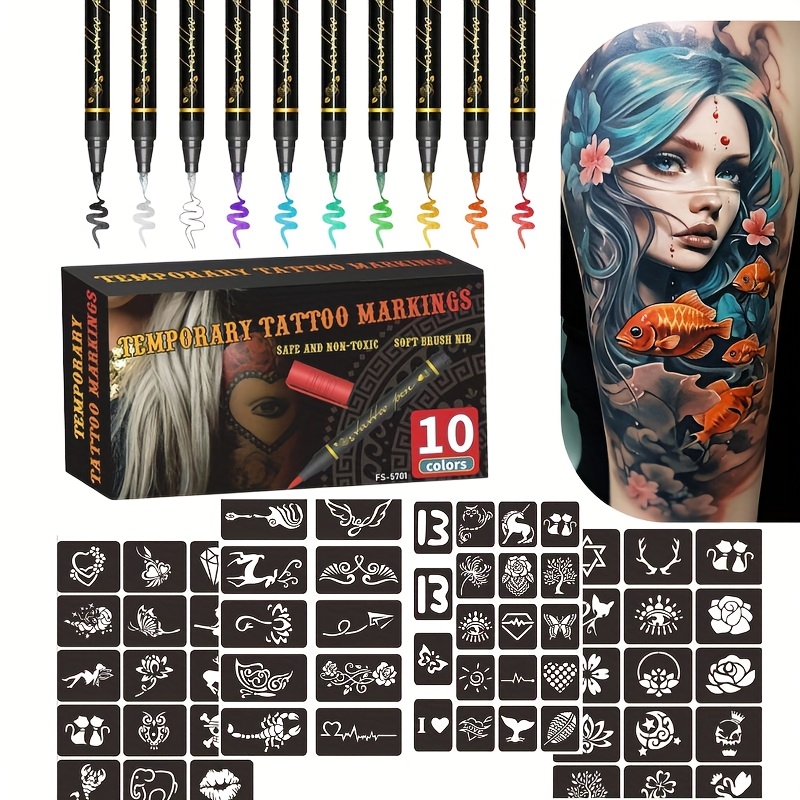 Temporary Tattoo Marker Set 10 - Copic Marker Sketch 评论和价格