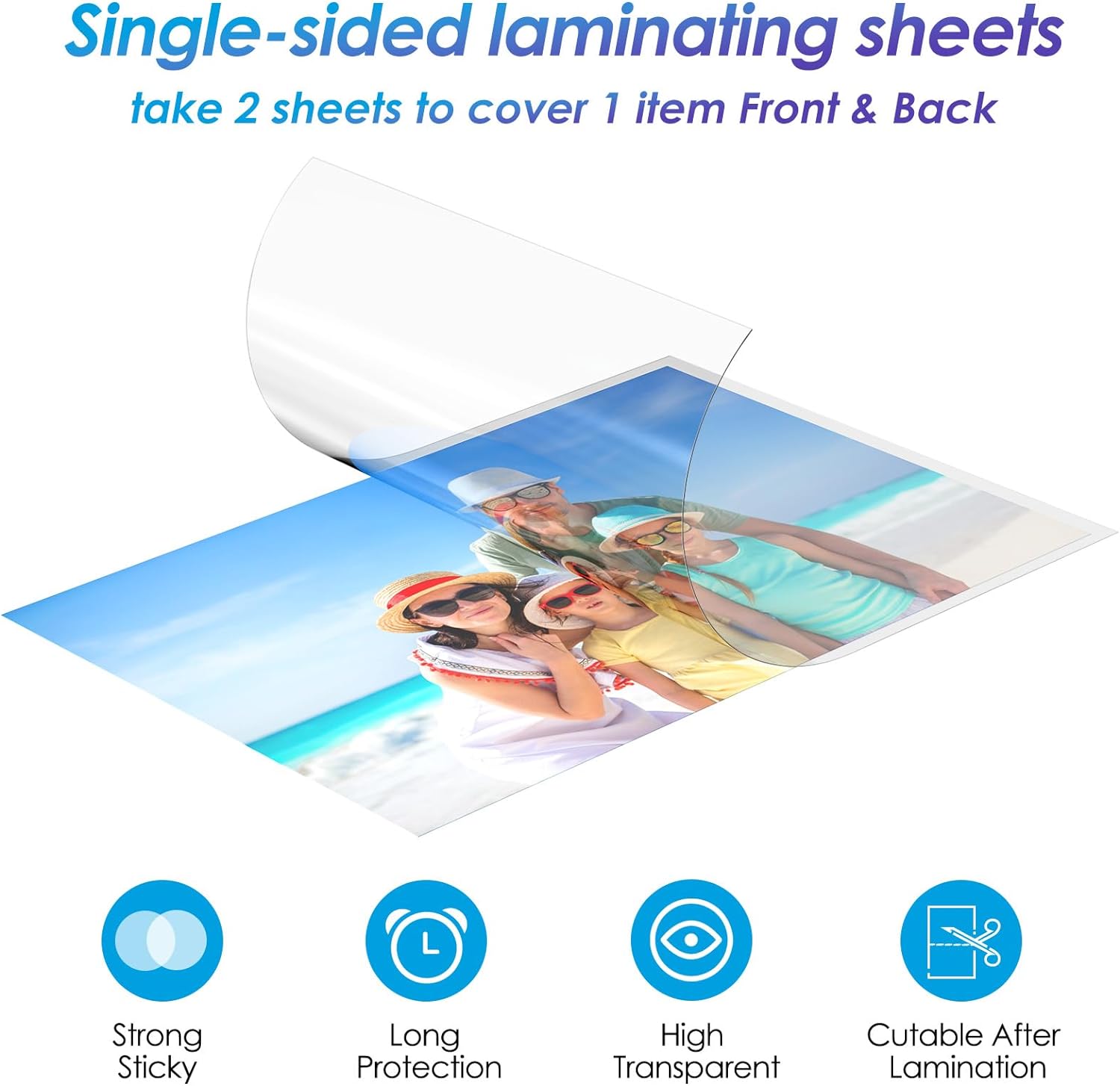 ESHANG 20Sheets Clear Cold Lam - Document Laminator Pouch 评论和价格