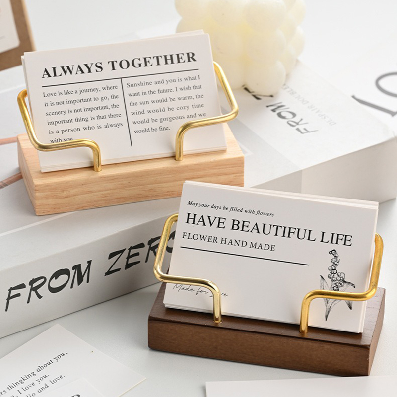 Wooden Business Card Holder Me - Desk Name Plate 评论和价格