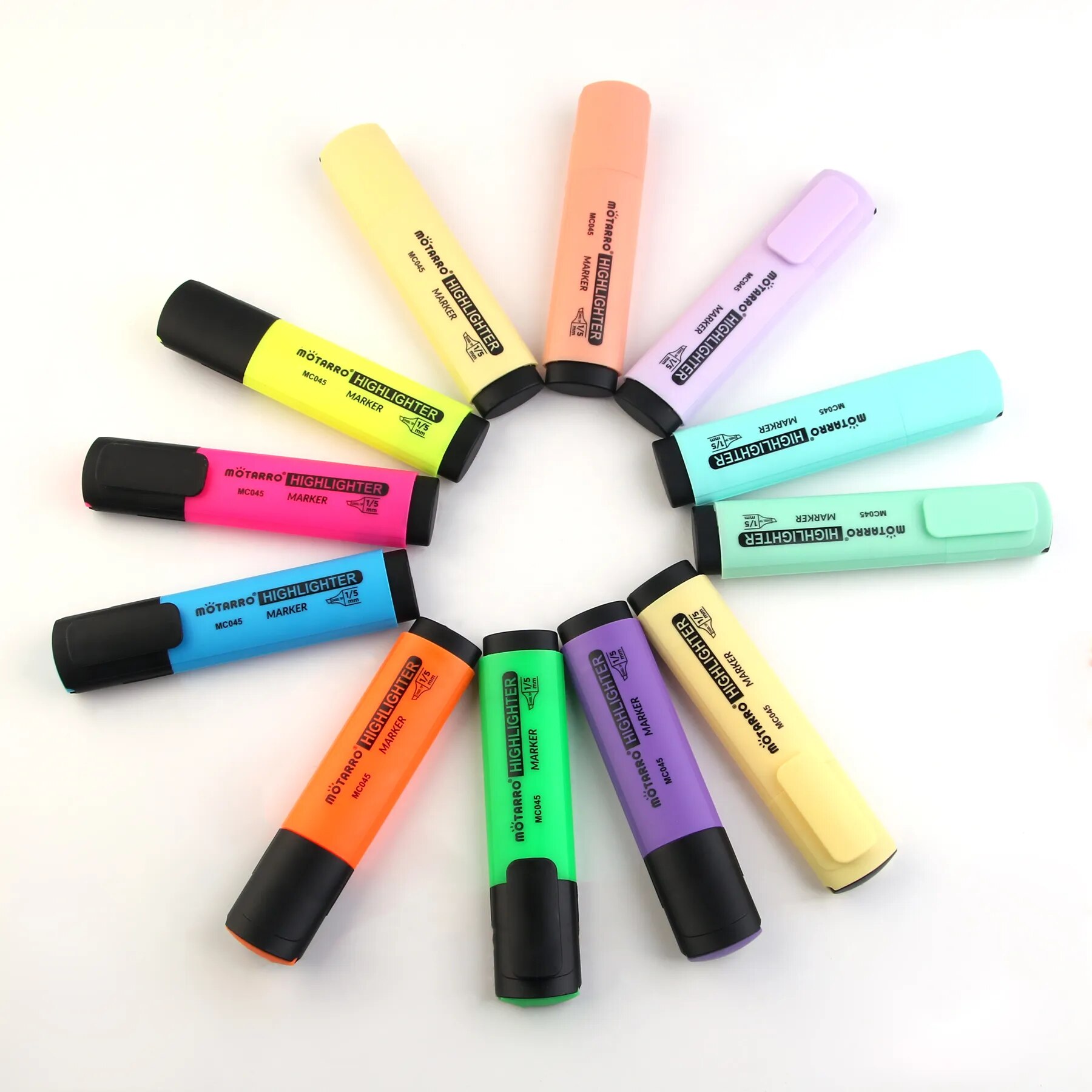 MOTARRO 12Pcs Pvc Box Markers  - Stabilo Marker Boss 评论和价格