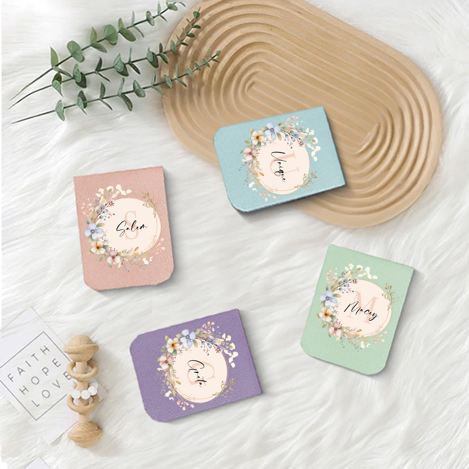 1pc Name Bookmark with Mirror  - Bookmark Magnetic Clip 评论和价格