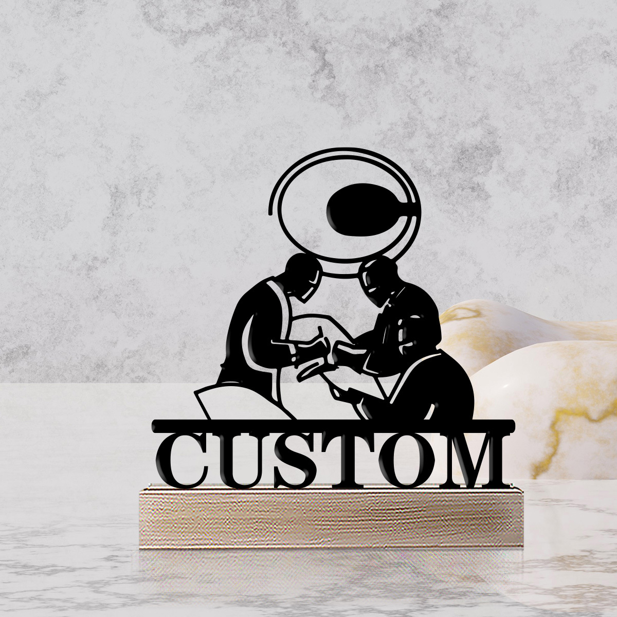 Custom Engraved Surgeon Desk N - Desk Name Plate 评论和价格