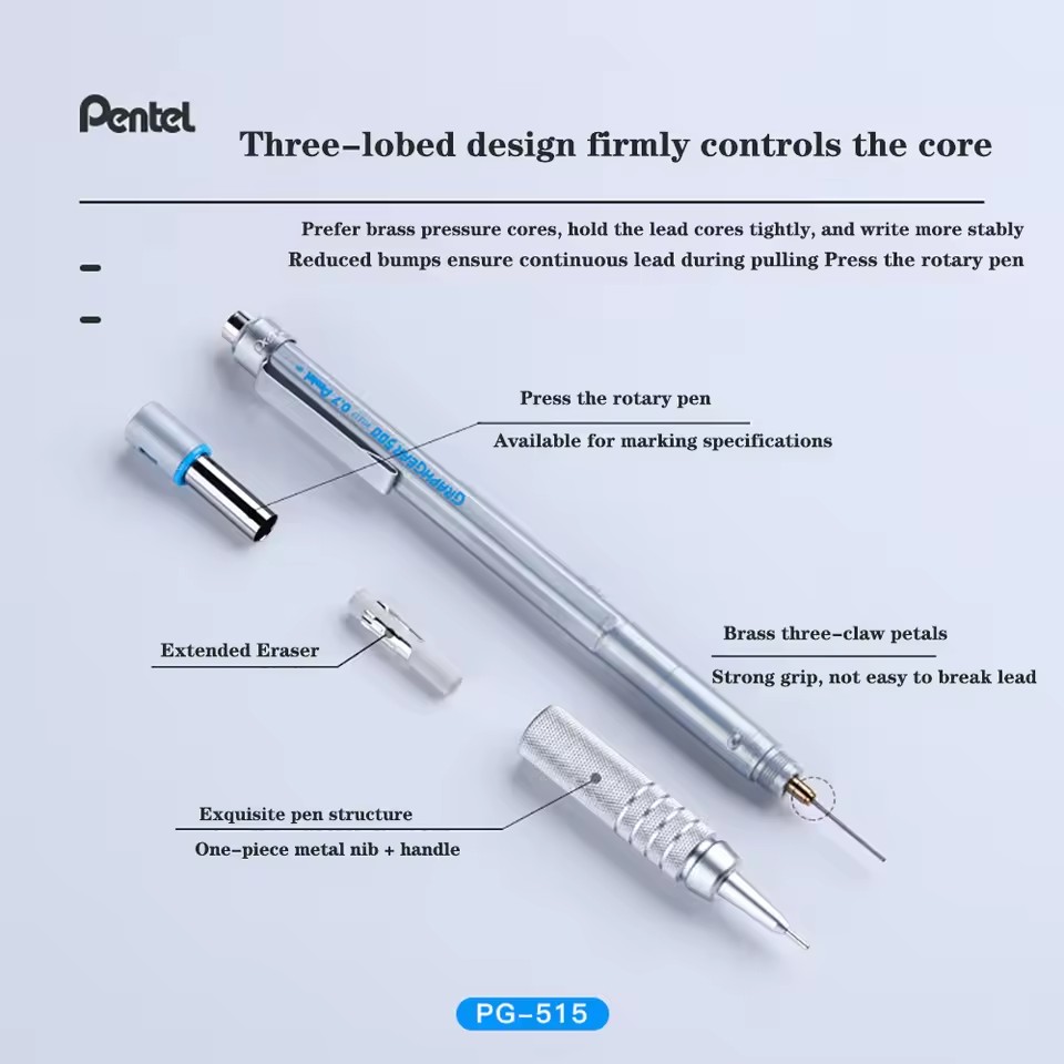 Pentel GraphGear 500 Mechanica - Pentel Pen Graphgear 评论和价格