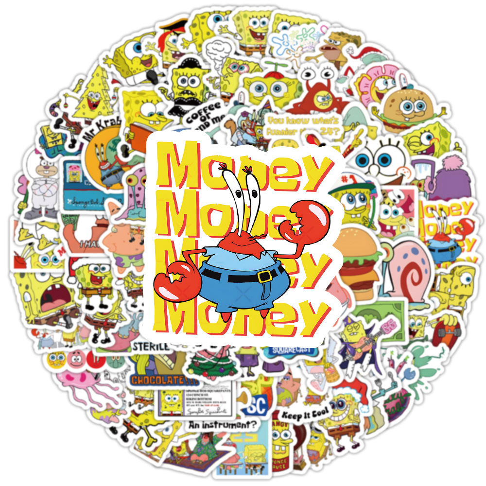 100pcs Kawaii SpongeBob Cartoo - Memo Pad Sticky 评论和价格