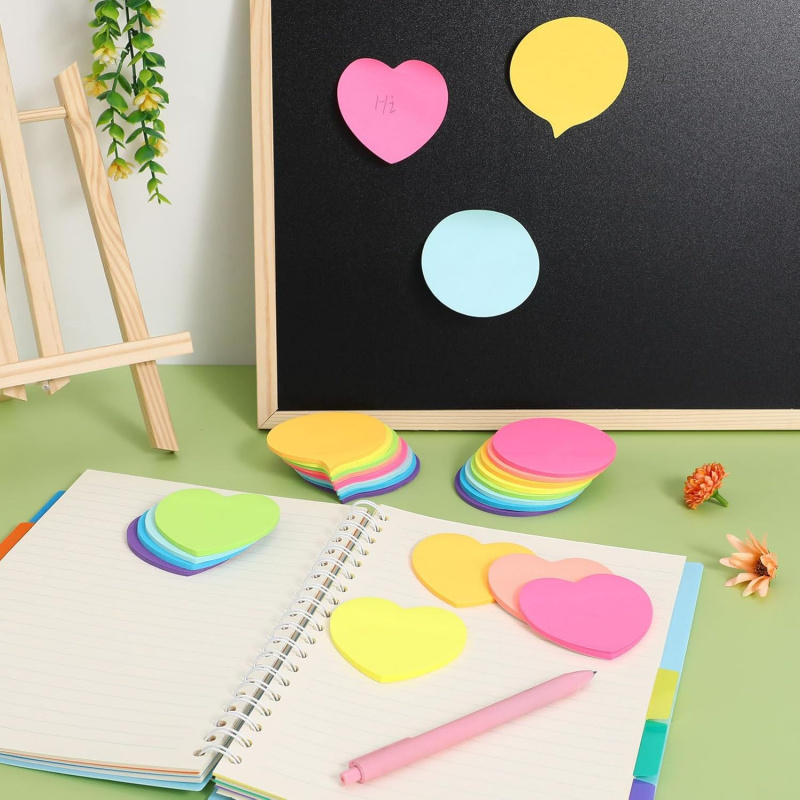 【3 Styles Heart Memo Pads】720  - Total Stationery & Office Supply 评论和价格