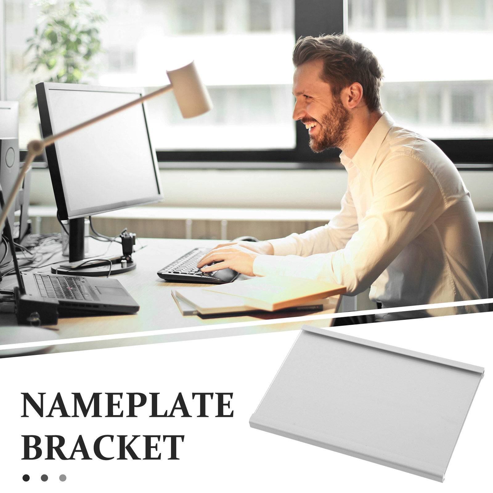 Metal Name Plate Desk Holder A - Desk Name Plate 评论和价格