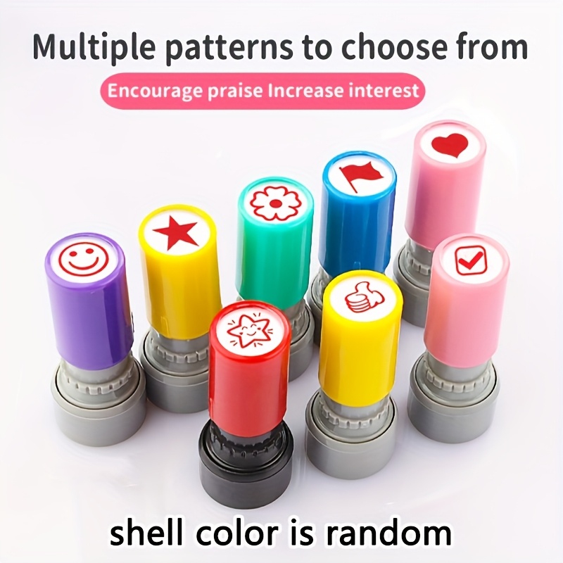 Colorful Teacher Stamps 5pcs S - Self Inking Stamp 评论和价格