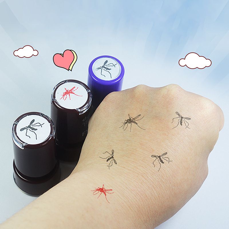 1/4pcs Mosquito Pattern Self-I - Self Inking Stamp 评论和价格