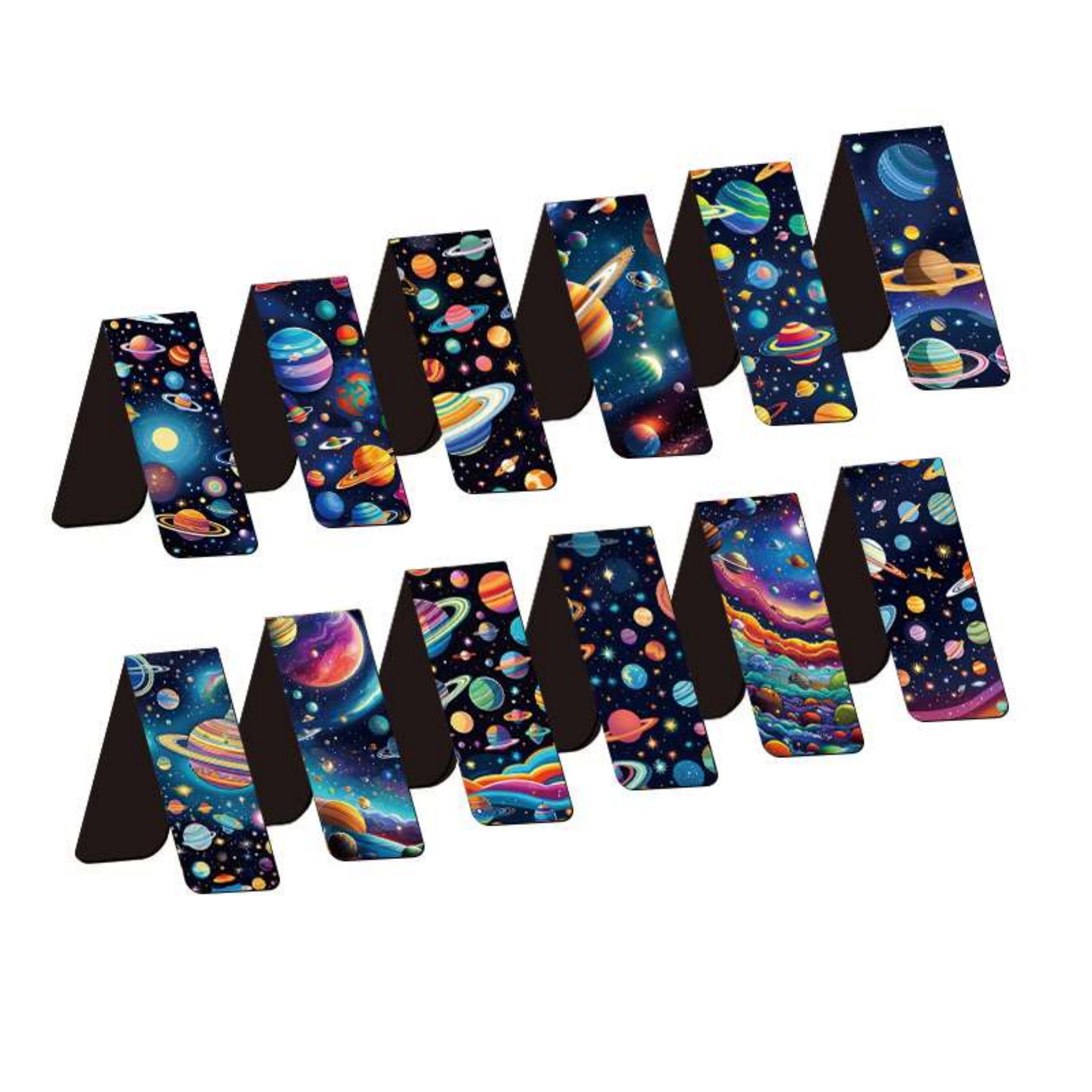 12pcs Space & Planet Themed Ma - Bookmark Magnetic Clip 评论和价格