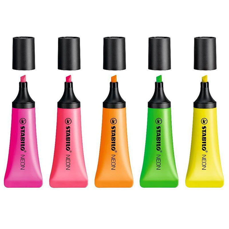 5Pcs STABILO Highlighter 72 NE - Stabilo Marker Boss 评论和价格