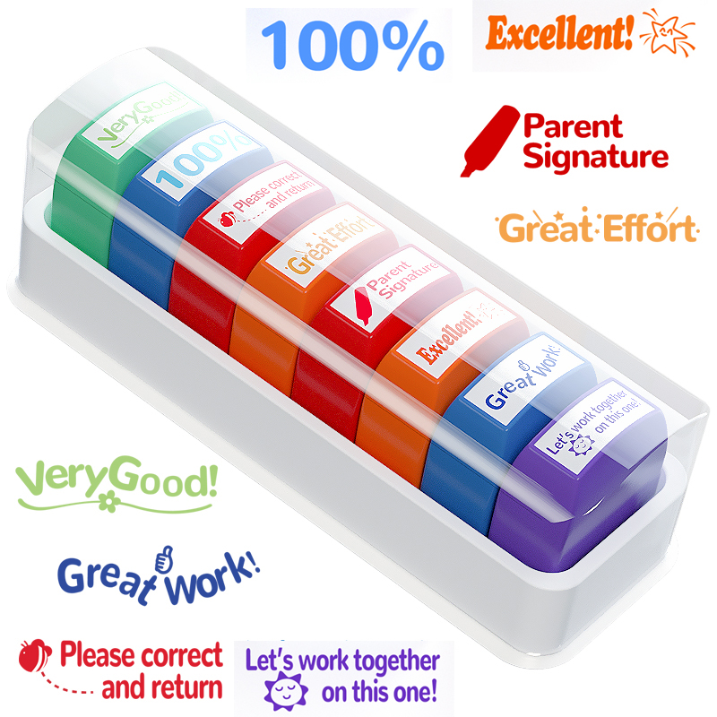 8 Teacher stamps Classroom Tea - Self Inking Stamp 评论和价格