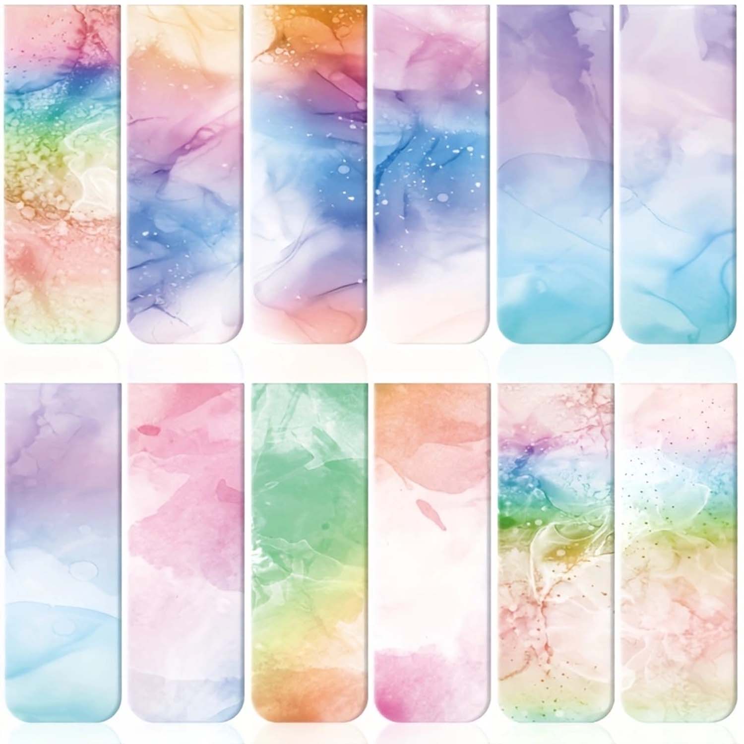 12 pcs Artistic Ink Illustrati - Bookmark Magnetic Clip 评论和价格