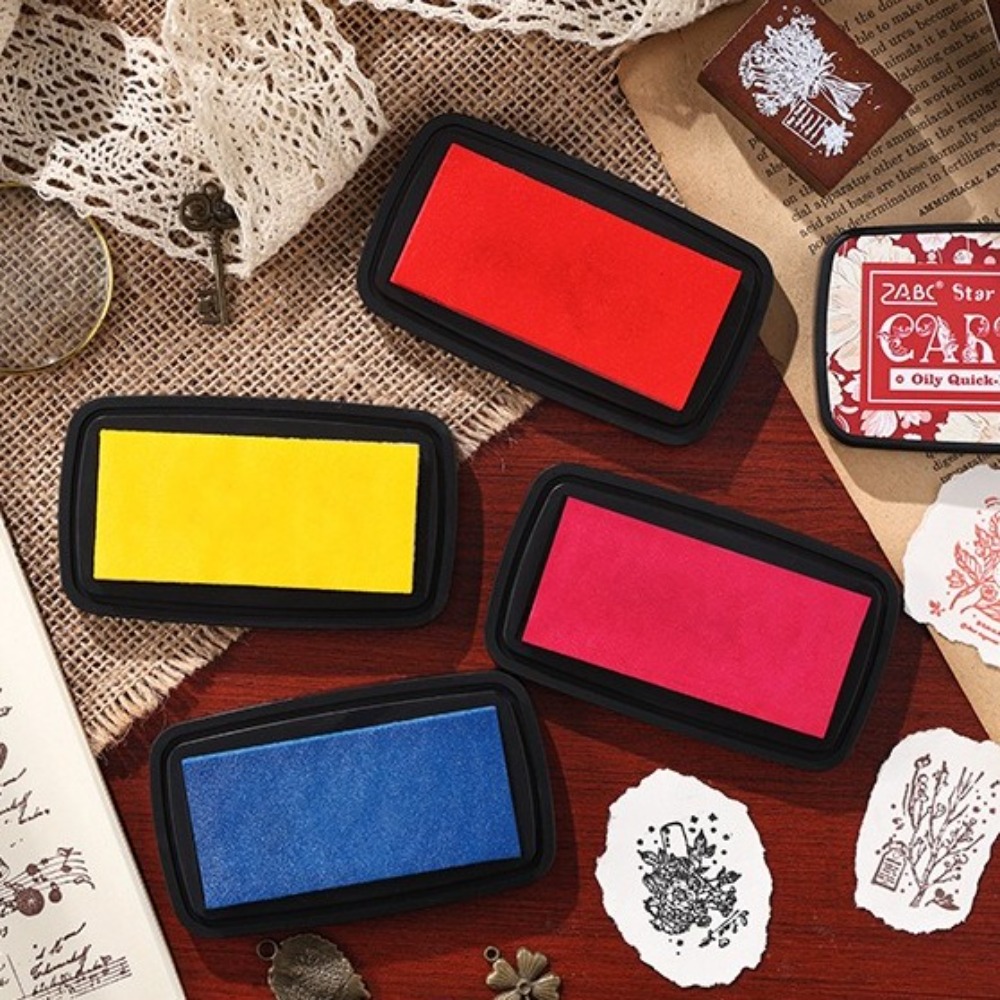New Colorful Ink Pad Easy to U - Self Inking Stamp 评论和价格