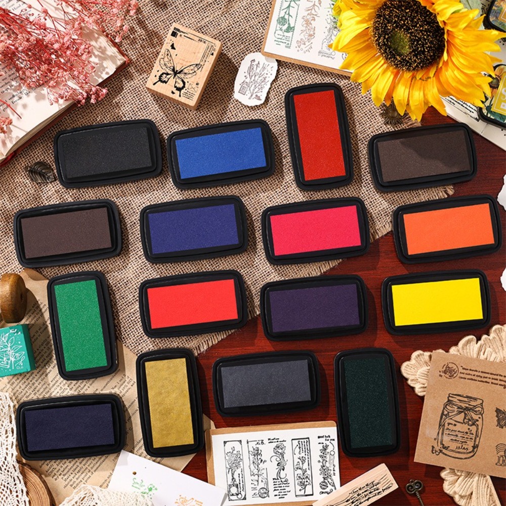 New Colorful Ink Pad Easy to U - Self Inking Stamp 评论和价格