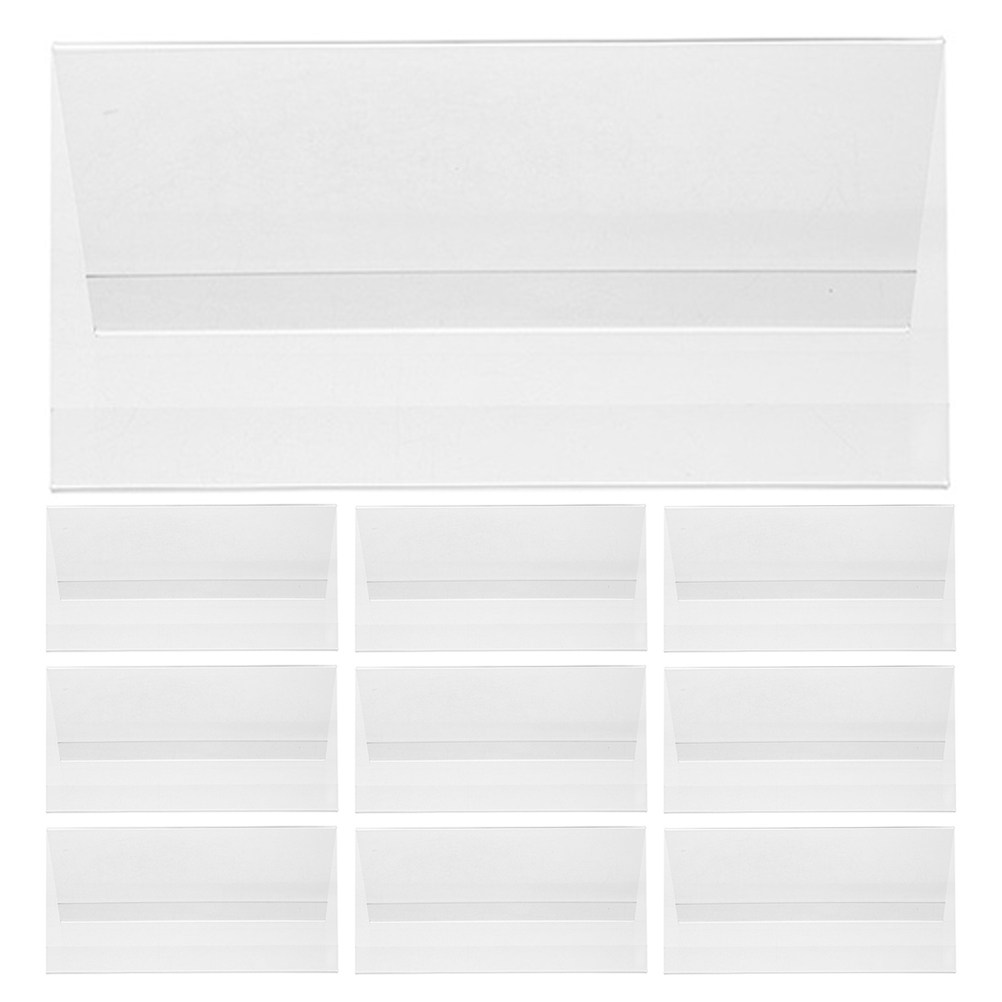 10Pcs Acrylic Name Plate Holde - Desk Name Plate 评论和价格
